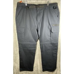 BC Clothing Men's Convertible NWT Sz 2XL  Navy Blue Stretch Cargo Pants/Shorts